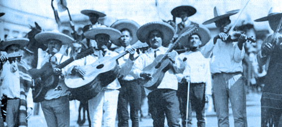 Мексиканский ансамбль, с 12-тиструнными гитарами